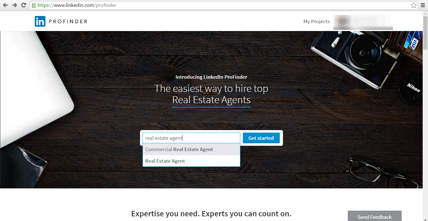 linkedin profinder real estate agent