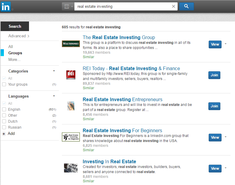 real estate investing groups