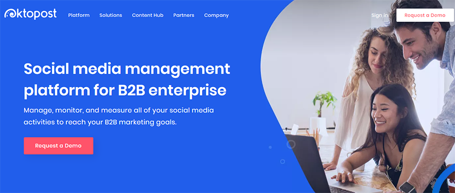 social media management platform for B2B enterprises