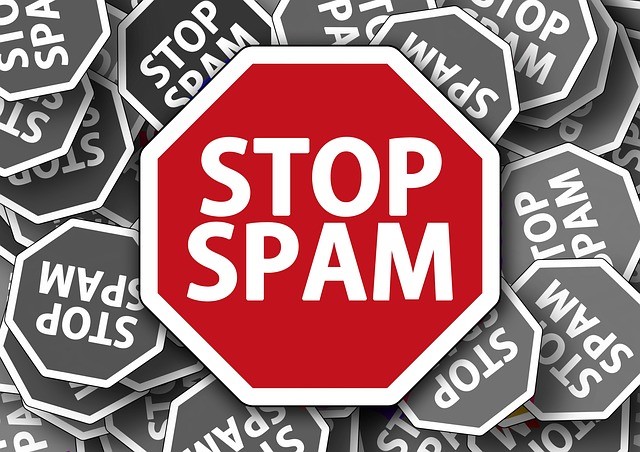 stop spam sign